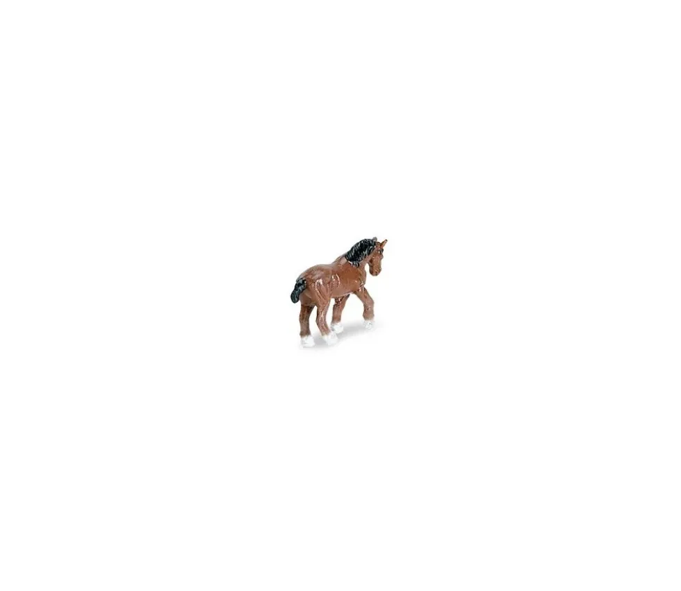 Mini mini mini figurine cheval marron 20 x 28 x 6 mm