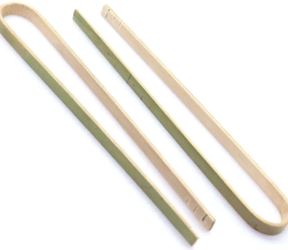 2 mini pinces bambou 16 cm