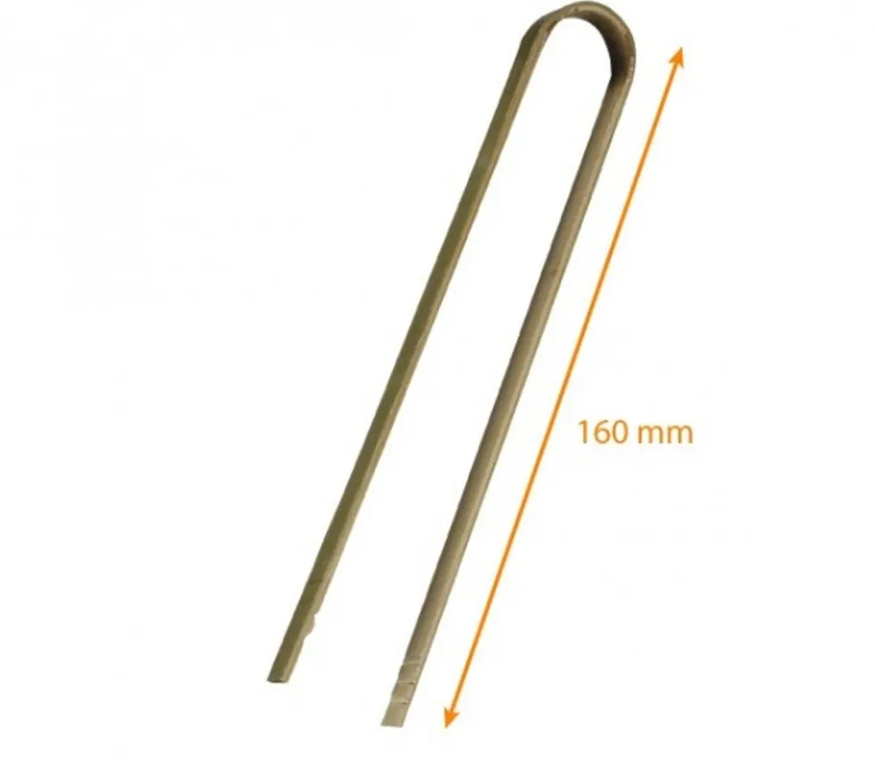 2 mini pinces bambou 16 cm