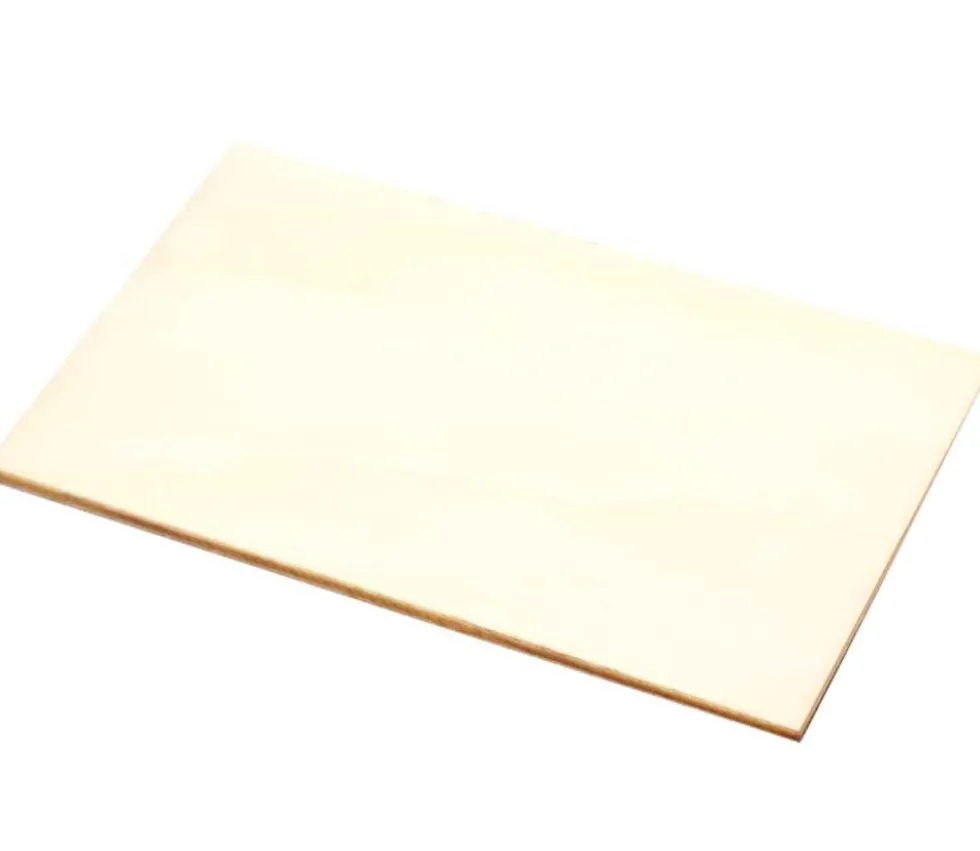 Mini plateau bois rectangle de 12 x 7 cm