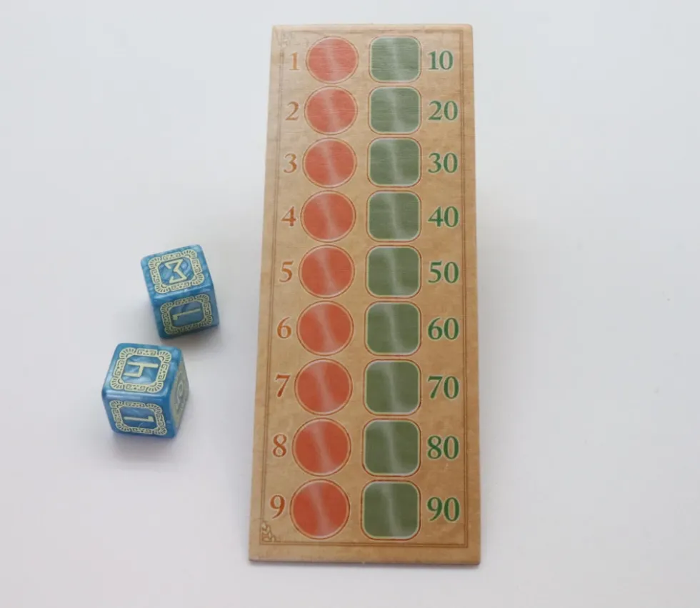 Mini plateau de jeu suivi des scores 13 x 5 cm