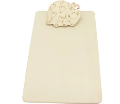 Mini porte bloc à pince 12 x 18 cm coccinelle (support pour noter)
