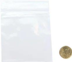 100 Mini sachets zips 78 x 83 mm