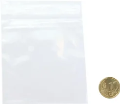 100 Mini sachets zips 78 x 83 mm