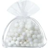 Mini Sac tissu transparent 8 x 6 cm blanc
