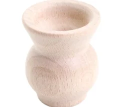 Mini vase en bois de 4.5 x 5 cm