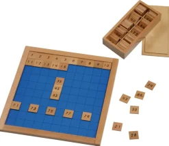 Montessori Table des 100 - plateau centaine