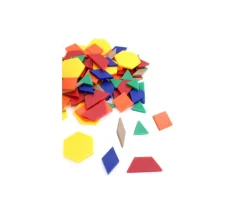 Mosaïque logique lot de 250 pièces formes géométriques
