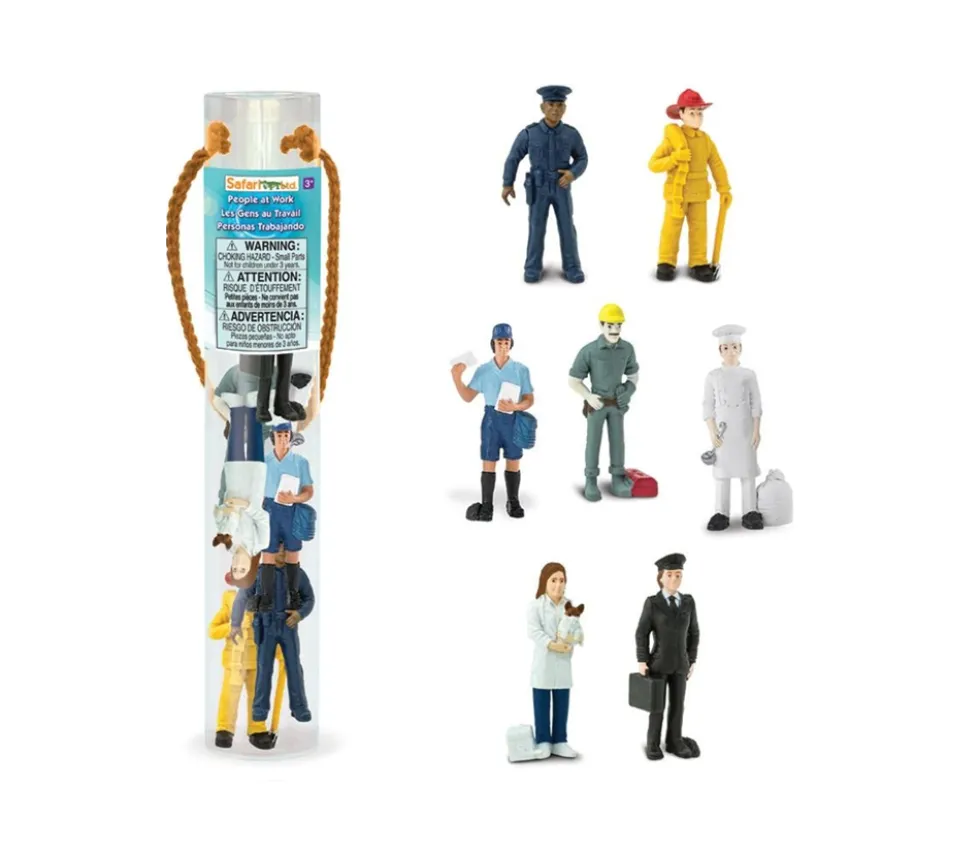 Métiers : 7 figurines de jeu réalistes 6 cm