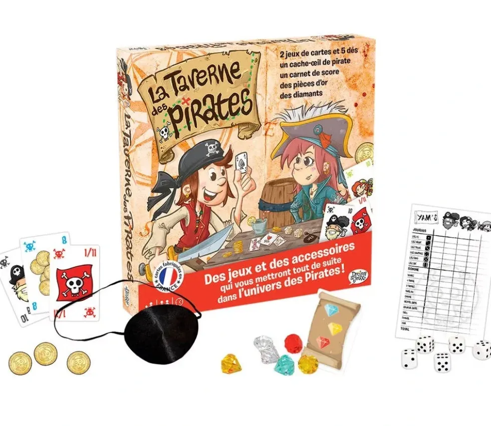 Multi-Jeux Taverne des Pirates : yams, cartes, blackjack, dés