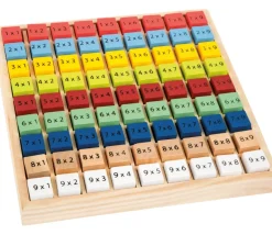 Multiplication - table de calcul bois multicolore