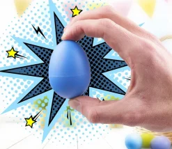 40 oeufs colorés sonores - Œufs de 5.6 cm