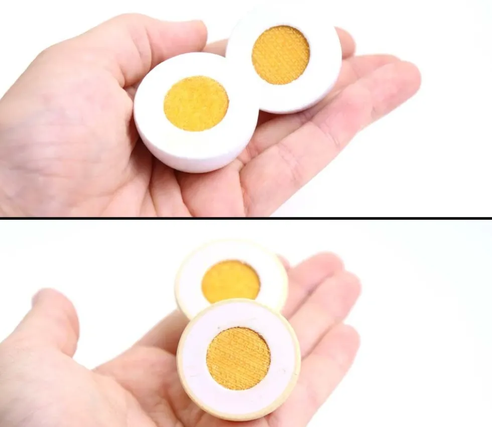 6 oeufs à découper velcro scratch