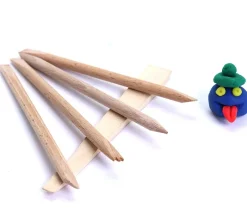 5 outils modelage en bois - ébauchoirs