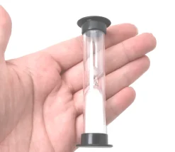 Pack 5 sabliers pour jeux : 30 sec,1,3,5 et 10 minutes - 9 cm MM
