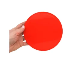 Palet 15 cm rouge 150 x 8 mm à l'unité plastique