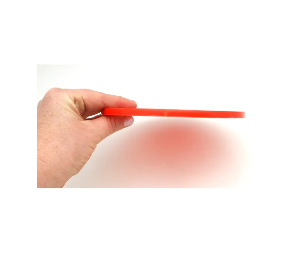 Palet 15 cm rouge 150 x 8 mm à l'unité plastique