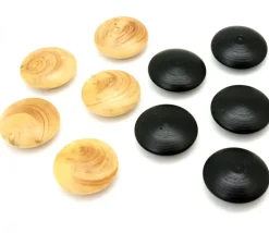Palet galet 2.3 cm buis noir pour jeu de go unité