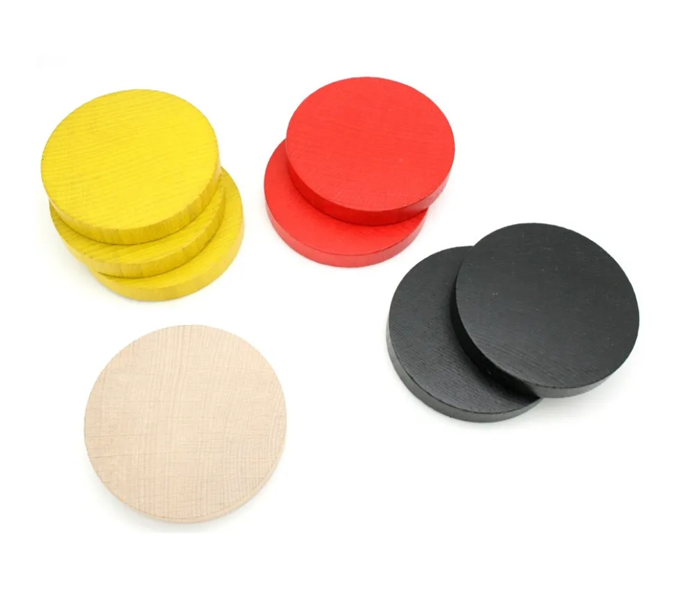 Palet géant de 10 cm en bois coloré 97 x 15 mm