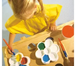 Palette fleur peinture ou tri 19 cm - 7 compartiments