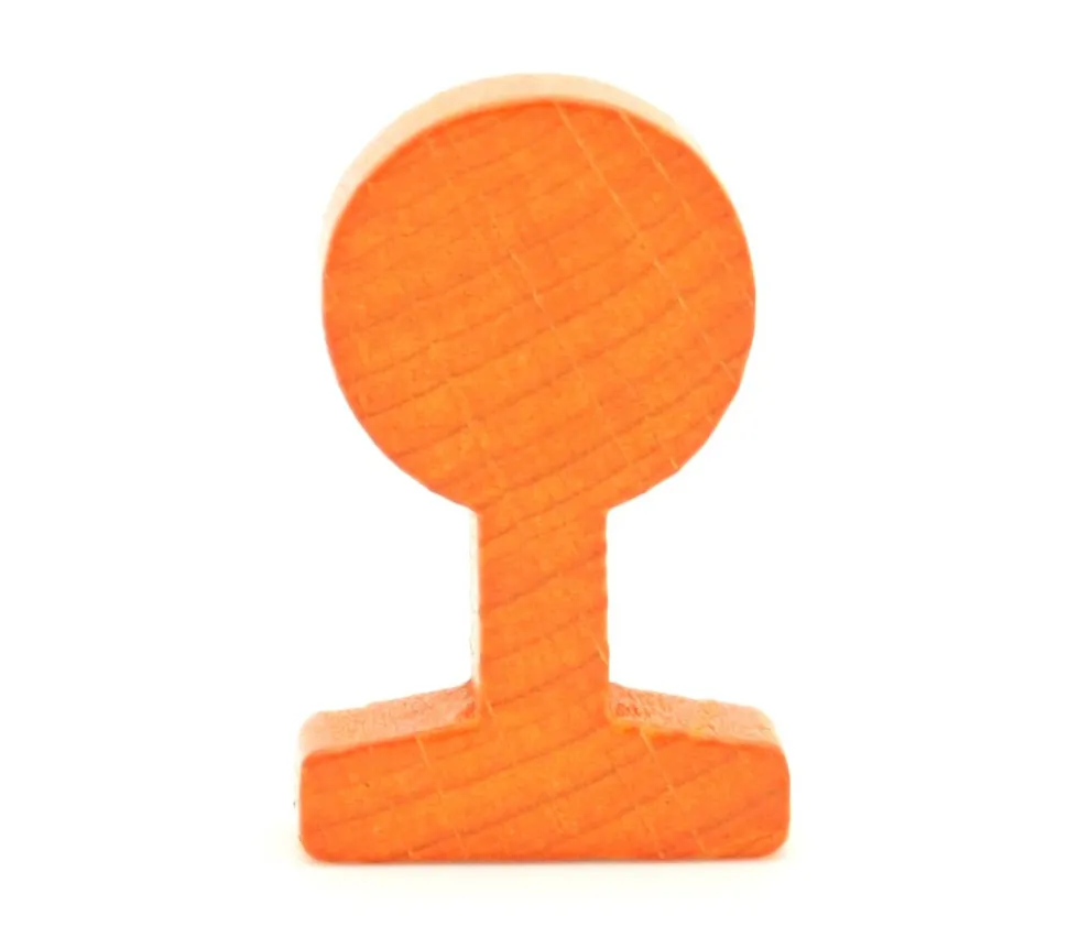 Panneau circulation rond orange