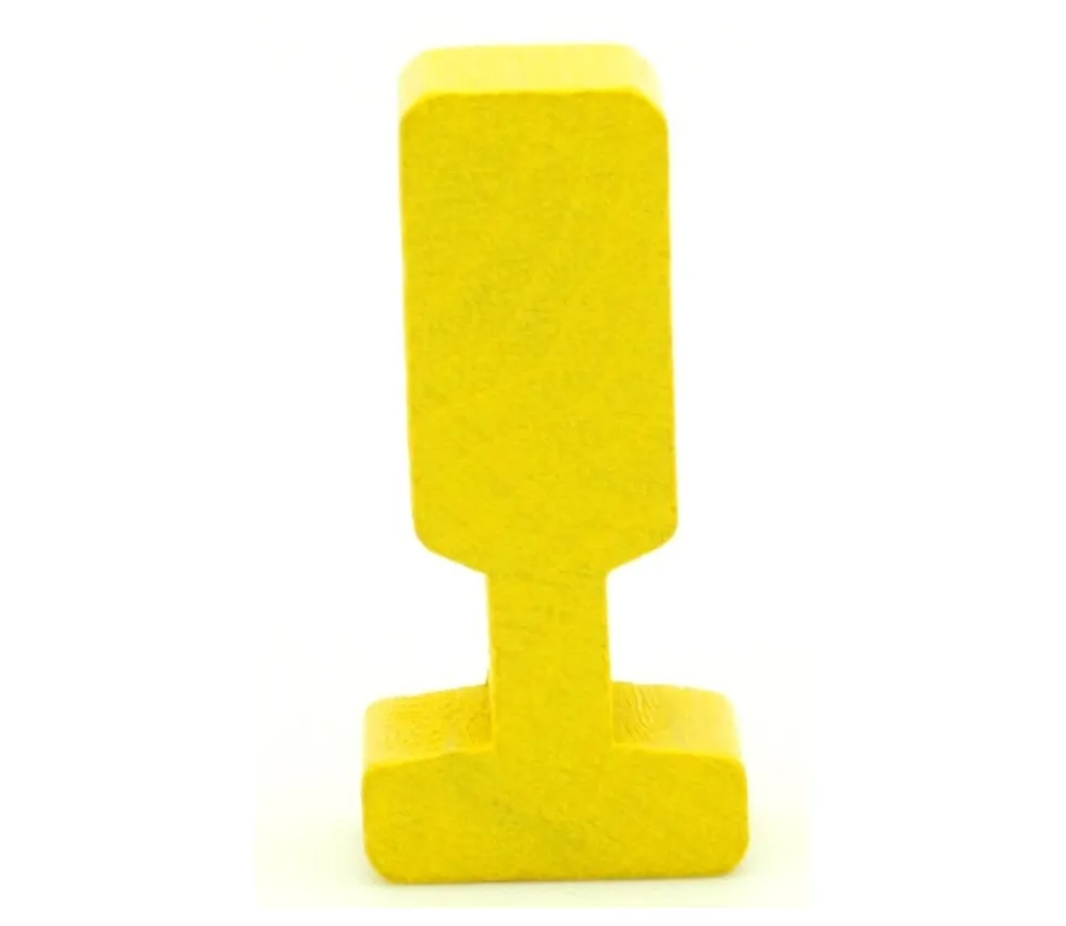 Panneau jaune / verre de champagne