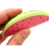 Pastèque en bois de 8.5 x 3.8 cm tranche jouet fruit