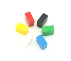 Pavé en bois Carré plat 20 x 20 x 10 mm jeux à l'unité