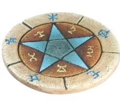 Pentacle en résine de 6.8 cm de diamètre à peindre