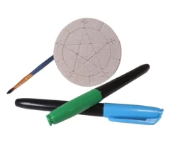 Pentacle en résine de 6.8 cm de diamètre à peindre