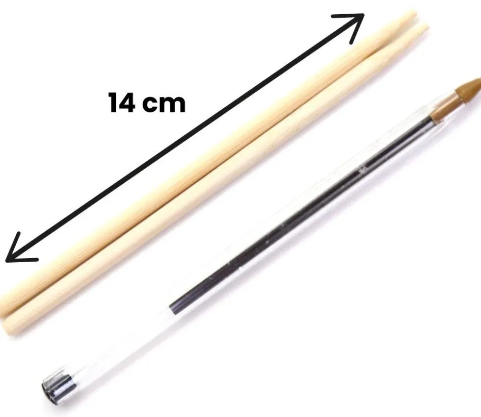 2 petites Baguettes chinoises 14 cm