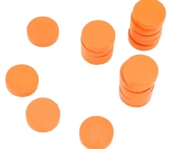 20 petits Pions ronds en bois 1.5 cm - jeton de jeu 15 x 4 mm par couleur
