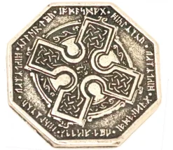 Pièce métal argenté Dwarven