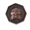 Pièce octogonale métal cuivré Forged Dwarven 28 mm
