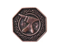 Pièce octogonale métal cuivré Forged Dwarven 28 mm