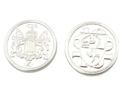 Pièce Platinum métal unité valeur 10