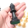 32 Pièces échecs plastique 77 mm Staunton taille T3 + 2 dames