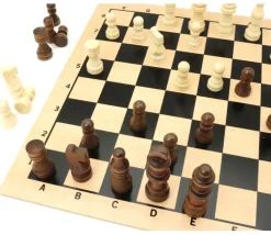 Pièces d'échecs en bois taille 2 (32 pièces sans plateau)