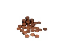 100 Pièces de 5 centimes d'euro en Re-plastique monnaie factice jeu