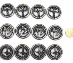 12 Pièces en métal Adventure Weapons