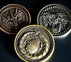 20 Pièces en métal Forged dragon