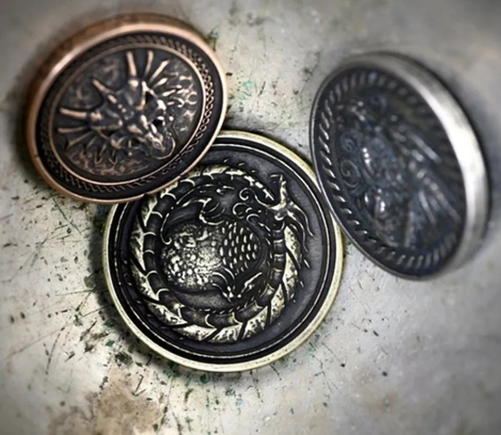 20 Pièces en métal Forged dragon