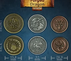 20 Pièces en métal Forged dragon