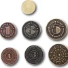 24 Pièces en métal numérotées valeur 1 3 5