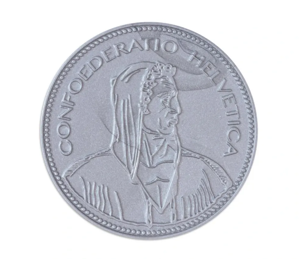 70 Pièces Franc Suisse en plastique monnaie pour jeu