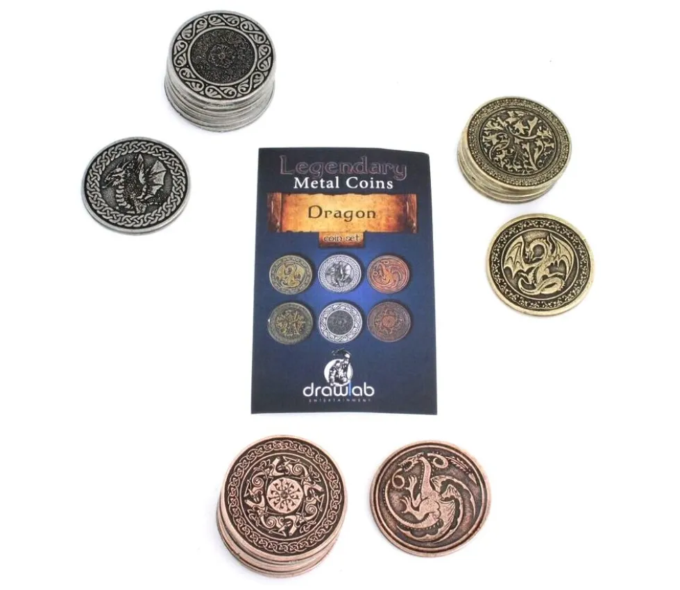 20 Pièces métal Dragon Legendary