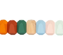 18 pierres d'équilibre en bois - jeu