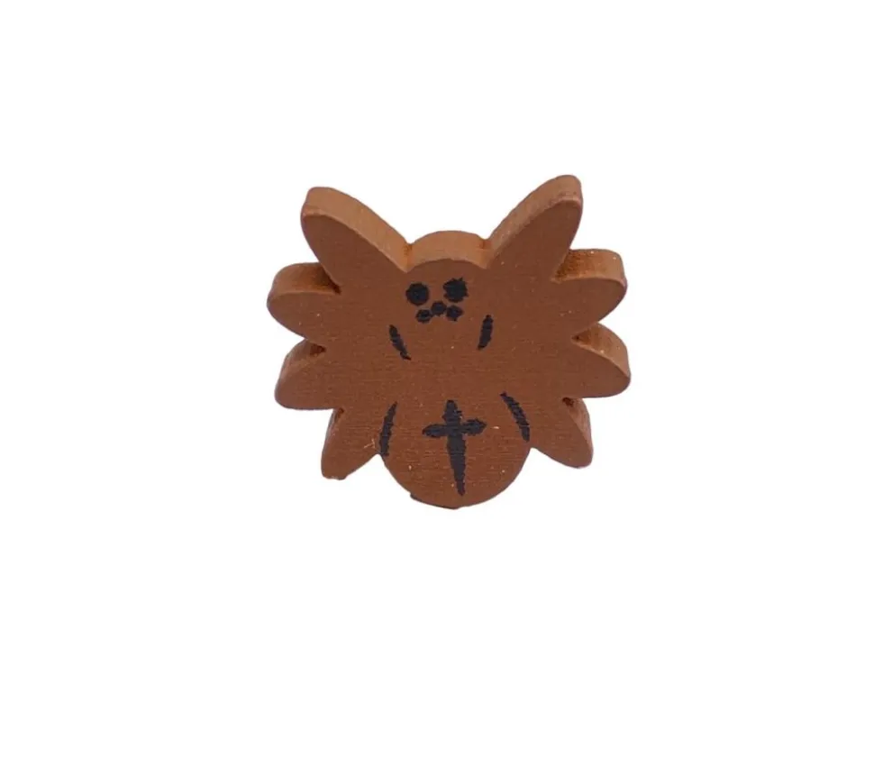 Pion Araignée en bois 14 x 16 x 10 mm