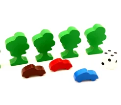 Pion arbre en bois 36x25x10 mm