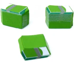 Pion billets de banque en bois 15 x 8 x 10 mm - argent monnaie